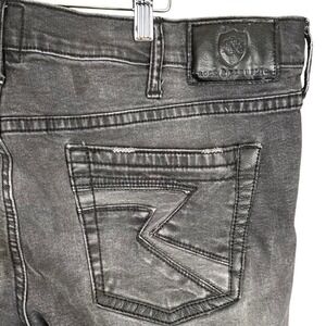 Rock & Republic Mens Slim Straight Faded Black Jeans R510351 42x32